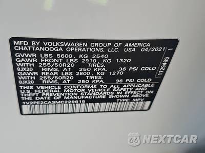2021 Volkswagen Atlas Cross Sport V6 SE w/Technology R-Line - zdjęcie 14 z 27 - miniatura