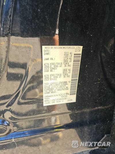 2017 Nissan TITAN S Crew Cab Short Bed - zdjęcie 14 z 36 - miniatura