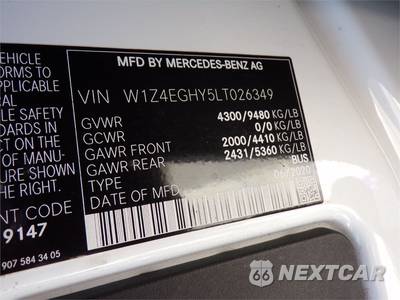 2020 Mercedes-Benz Sprinter 2500 Passenger Van High Roof 170.0" WB - zdjęcie 9 z 42 - miniatura