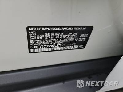 2022 BMW X6 Sports Activity Coupe xDrive40i - zdjęcie 14 z 39 - miniatura