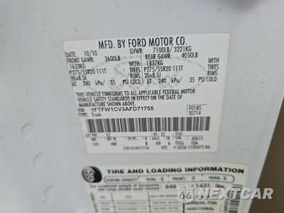 2010 Ford F-150 Lariat Crew Cab Short Bed - zdjęcie 14 z 45 - miniatura