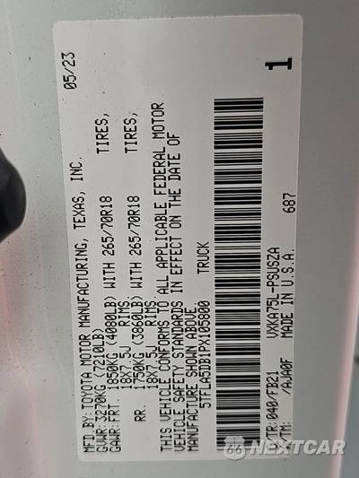 2023 Toyota Tundra SR5 Crew Cab Short Bed - zdjęcie 14 z 26 - miniatura