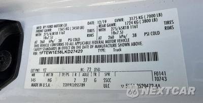 2020 Ford F-150 Lariat Crew Cab Short Bed - zdjęcie 27 z 27 - miniatura