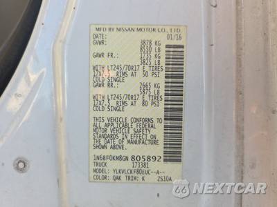 2016 Nissan NV1500 Cargo S 146.1" WB - zdjęcie 14 z 35 - miniatura