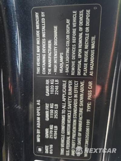 2016 Buick Cascada Premium 1SP - zdjęcie 17 z 24 - miniatura