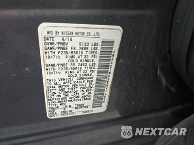 2014 Nissan Murano S - zdjęcie 14 z 18 - miniatura