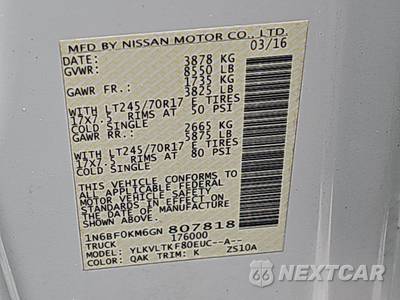 2016 Nissan NV1500 Cargo SV 146.1" WB - zdjęcie 13 z 31 - miniatura