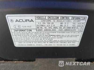2016 Acura MDX w/Technology & Entertainment Packages - zdjęcie 20 z 22 - miniatura