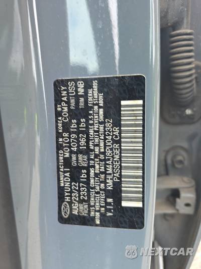 2023 Hyundai Elantra Hybrid Blue - zdjęcie 15 z 18 - miniatura