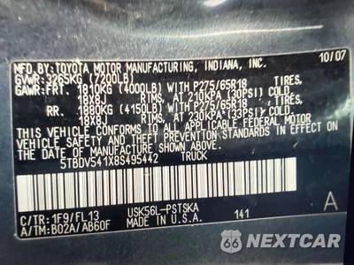 2008 Toyota Tundra SR5 Crew Cab Short Bed - zdjęcie 10 z 10 - miniatura