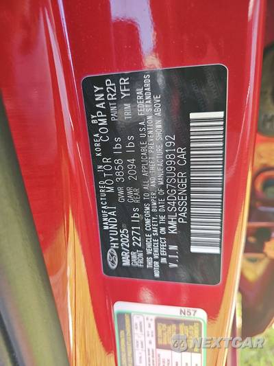 2025 Hyundai Elantra SEL Convenience - zdjęcie 15 z 17 - miniatura