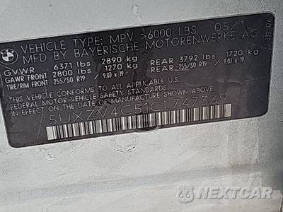 2012 BMW X5 Sports Activity Vehicle xDrive35i Premium - zdjęcie 15 z 32 - miniatura