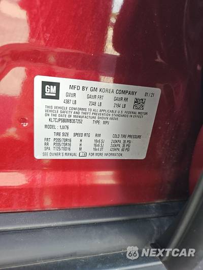 2021 Chevrolet Trax LT 1LT - zdjęcie 14 z 28 - miniatura