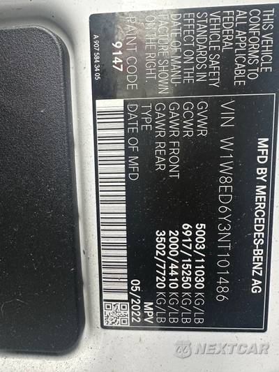 2022 Mercedes-Benz Sprinter 3500XD Cargo Van DRW High Roof 170.0" WB - zdjęcie 21 z 21 - miniatura