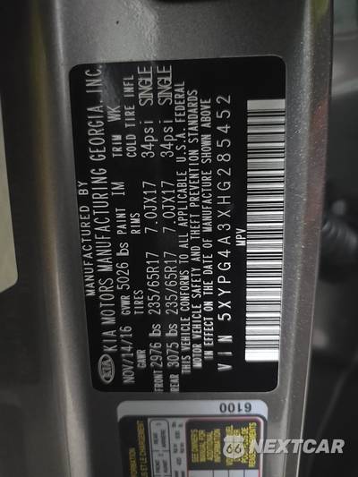 2017 Kia Sorento LX - zdjęcie 14 z 39 - miniatura