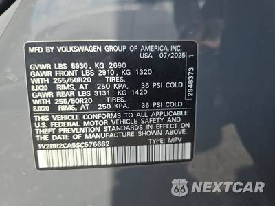 2025 Volkswagen Atlas 2.0T SEL - zdjęcie 15 z 22 - miniatura