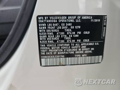 2020 Volkswagen Atlas Cross Sport 2.0T SE w/Technology - zdjęcie 14 z 34 - miniatura