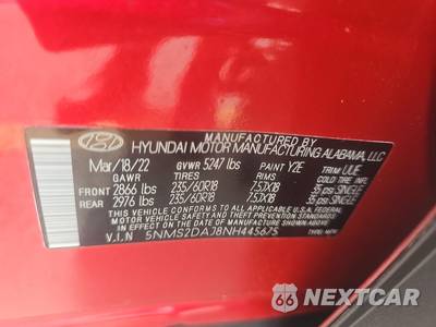 2022 Hyundai Santa Fe SEL - zdjęcie 14 z 19 - miniatura