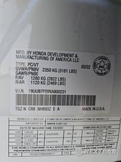 2022 Acura TLX Type S - zdjęcie 14 z 26 - miniatura