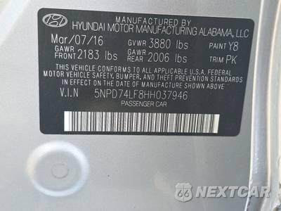 2017 Hyundai Elantra SE Sedan - zdjęcie 14 z 24 - miniatura