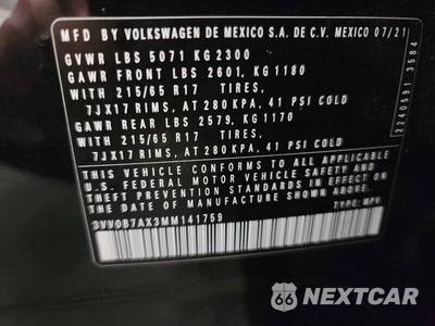 2021 Volkswagen Tiguan S - zdjęcie 19 z 34 - miniatura