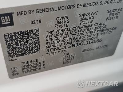 2019 Chevrolet Trax LT 1LT - zdjęcie 8 z 21 - miniatura