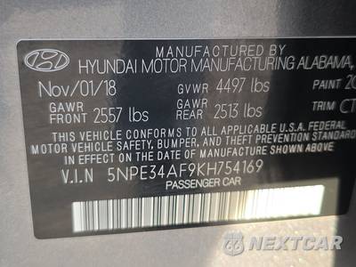 2019 Hyundai Sonata Limited - zdjęcie 14 z 22 - miniatura