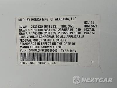 2018 Honda Odyssey Elite 118.1" WB - zdjęcie 15 z 19 - miniatura
