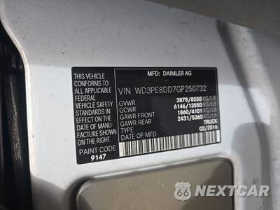 2016 Mercedes-Benz Sprinter 2500 Cargo Van High Roof 170.3" WB - zdjęcie 14 z 36 - miniatura