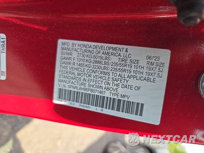 2023 Honda Odyssey Elite 118.1" WB - zdjęcie 15 z 32 - miniatura