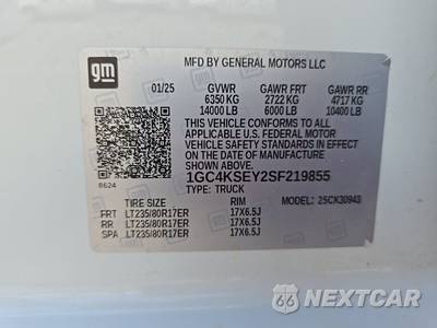 2025 Chevrolet Silverado 3500HD Work Truck Crew Cab Long Bed 1WT DRW - zdjęcie 21 z 43 - miniatura