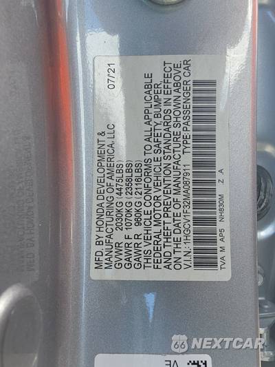 2021 Honda Accord Sedan Sport 1.5T - zdjęcie 14 z 21 - miniatura