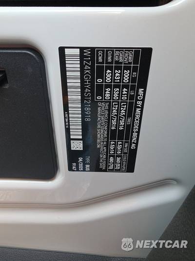 2025 Mercedes-Benz Sprinter 2500 Passenger Van High Roof 170.0" WB - zdjęcie 15 z 23 - miniatura
