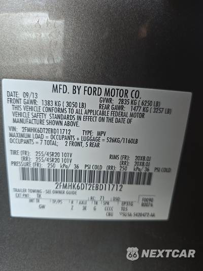 2014 Ford Flex Limited - zdjęcie 14 z 25 - miniatura
