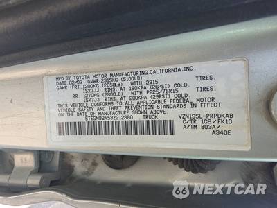 2003 Toyota Tacoma PreRunner Crew Cab Medium Bed - zdjęcie 14 z 62 - miniatura