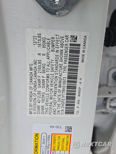 2024 Honda Civic Sedan EX - zdjęcie 14 z 30 - miniatura