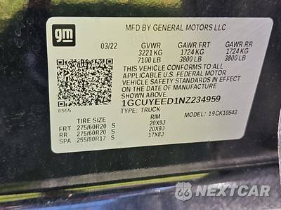 2022 Chevrolet Silverado 1500 LTD RST Crew Cab Short Bed 1SP - zdjęcie 14 z 22 - miniatura