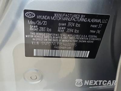 2020 Hyundai Elantra SE Sedan - zdjęcie 17 z 23 - miniatura