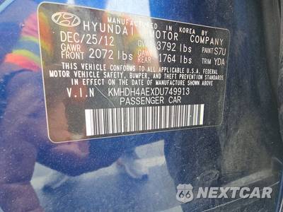 2013 Hyundai Elantra GLS Sedan - zdjęcie 14 z 42 - miniatura