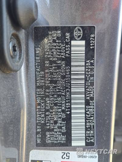 2018 Toyota Camry SE - zdjęcie 14 z 36 - miniatura