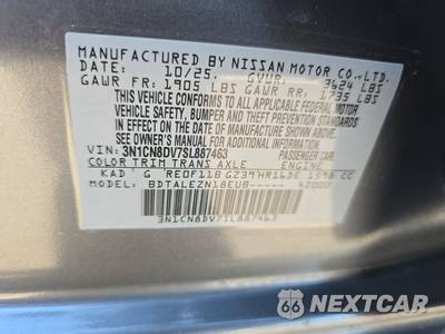 2025 Nissan Versa S - zdjęcie 15 z 21 - miniatura