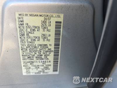 2007 Nissan Xterra S - zdjęcie 15 z 34 - miniatura