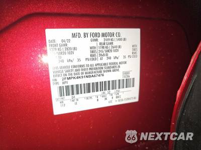 2022 Ford Edge Titanium - zdjęcie 14 z 28 - miniatura