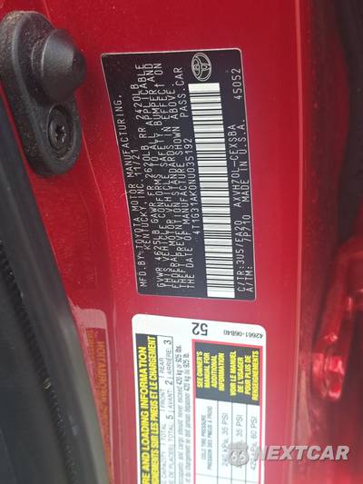 2022 Toyota Camry Hybrid SE - zdjęcie 14 z 24 - miniatura