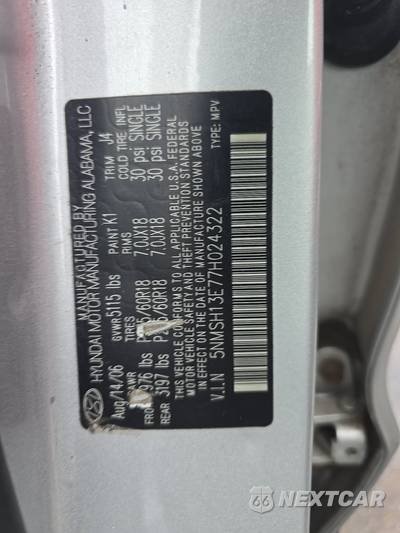 2007 Hyundai Santa Fe Limited - zdjęcie 14 z 60 - miniatura
