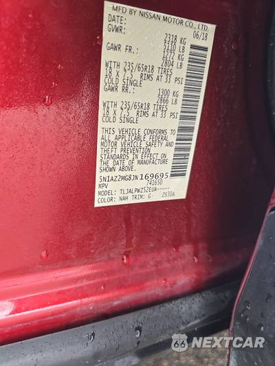 2018 Nissan Murano S - zdjęcie 14 z 35 - miniatura