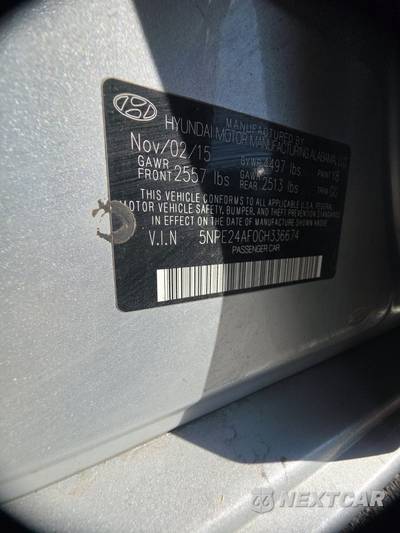 2016 Hyundai Sonata SE - zdjęcie 14 z 33 - miniatura