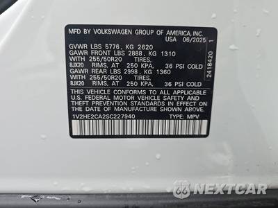 2025 Volkswagen Atlas Cross Sport 2.0T SE w/Technology - zdjęcie 14 z 25 - miniatura