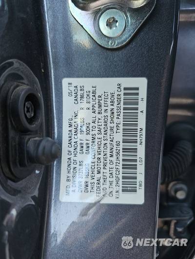 2018 Honda Civic Sedan EX - zdjęcie 14 z 27 - miniatura