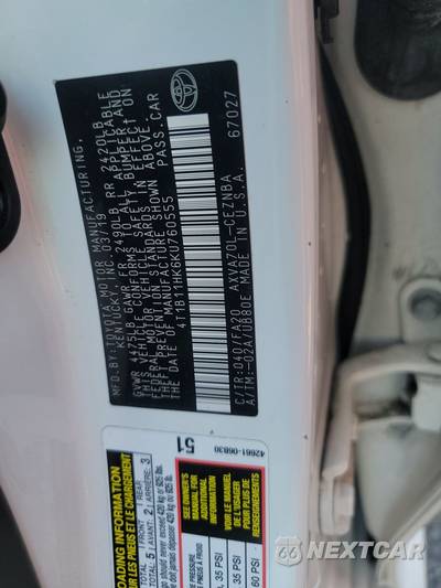 2019 Toyota Camry LE - zdjęcie 14 z 26 - miniatura